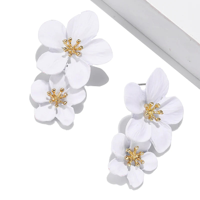 Flower Drop Earrings - Emberil