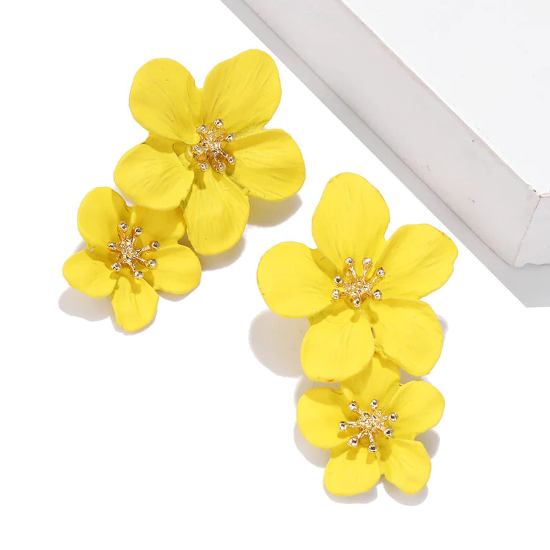 Flower Drop Earrings - Emberil